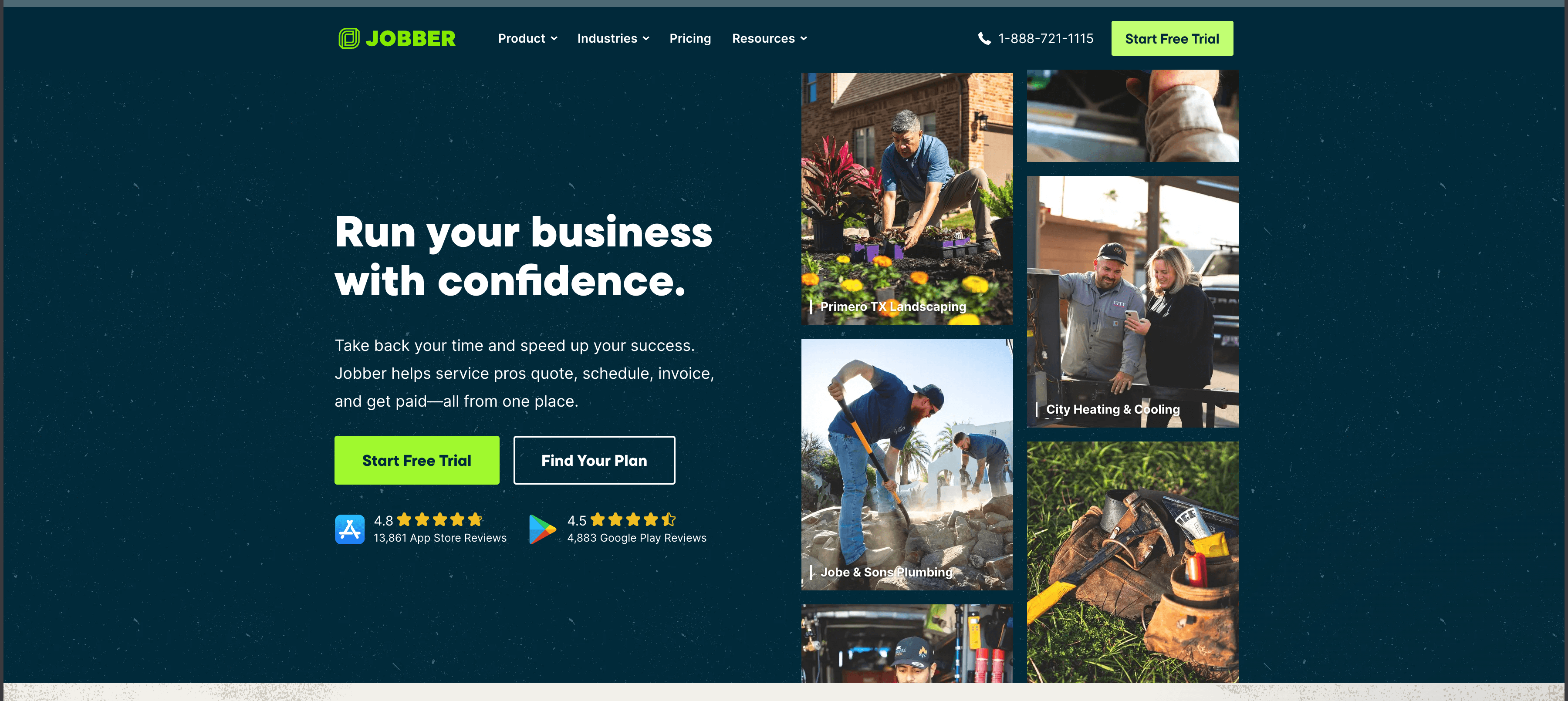Jobber App Interface