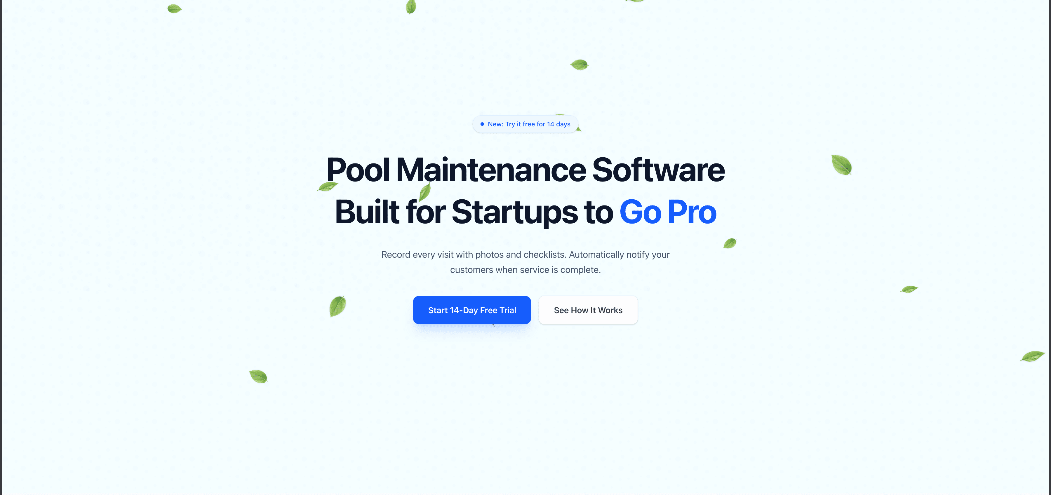 Pool Service Log App Interface
