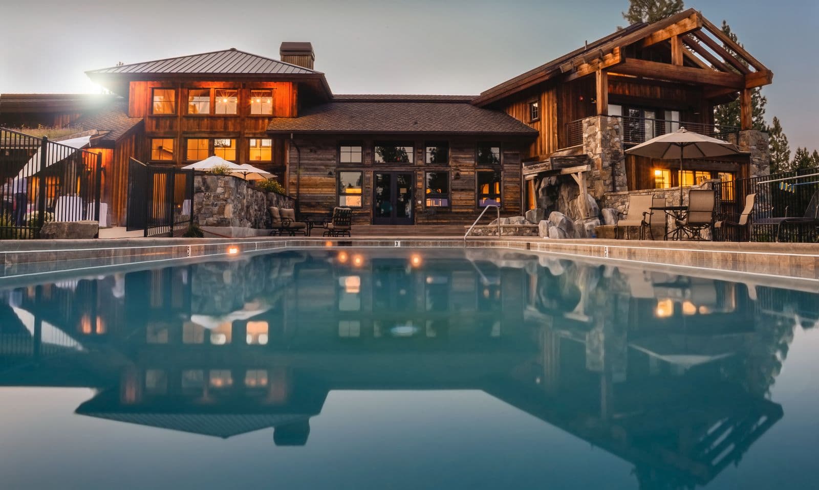 Residential swimming pool maintained using Pool Service Log software