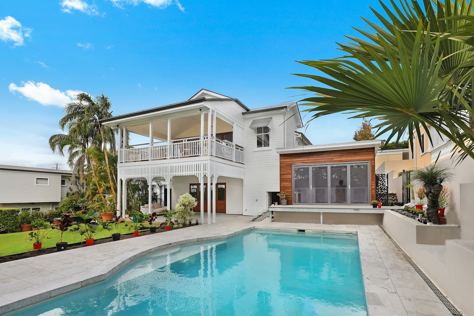 Pristine luxury swimming pool with verified proof of service records